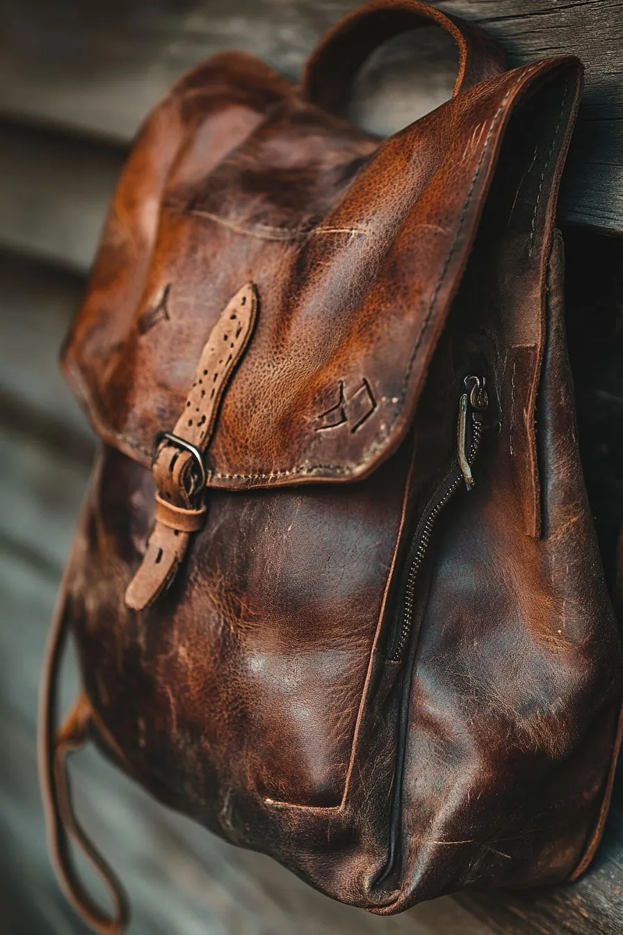 The enduring appeal of full-grain leather backpacks with brogue detailing